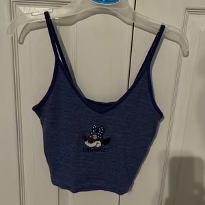 Minnie Mouse Spaghetti Strap Crop Top